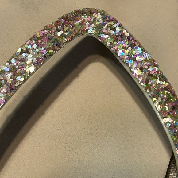 Reef Gold Glitter/Sparkle Womens Stargazer Size 8 Flip Flops - Picture 4 of 6